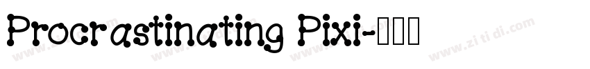 Procrastinating Pixi字体转换